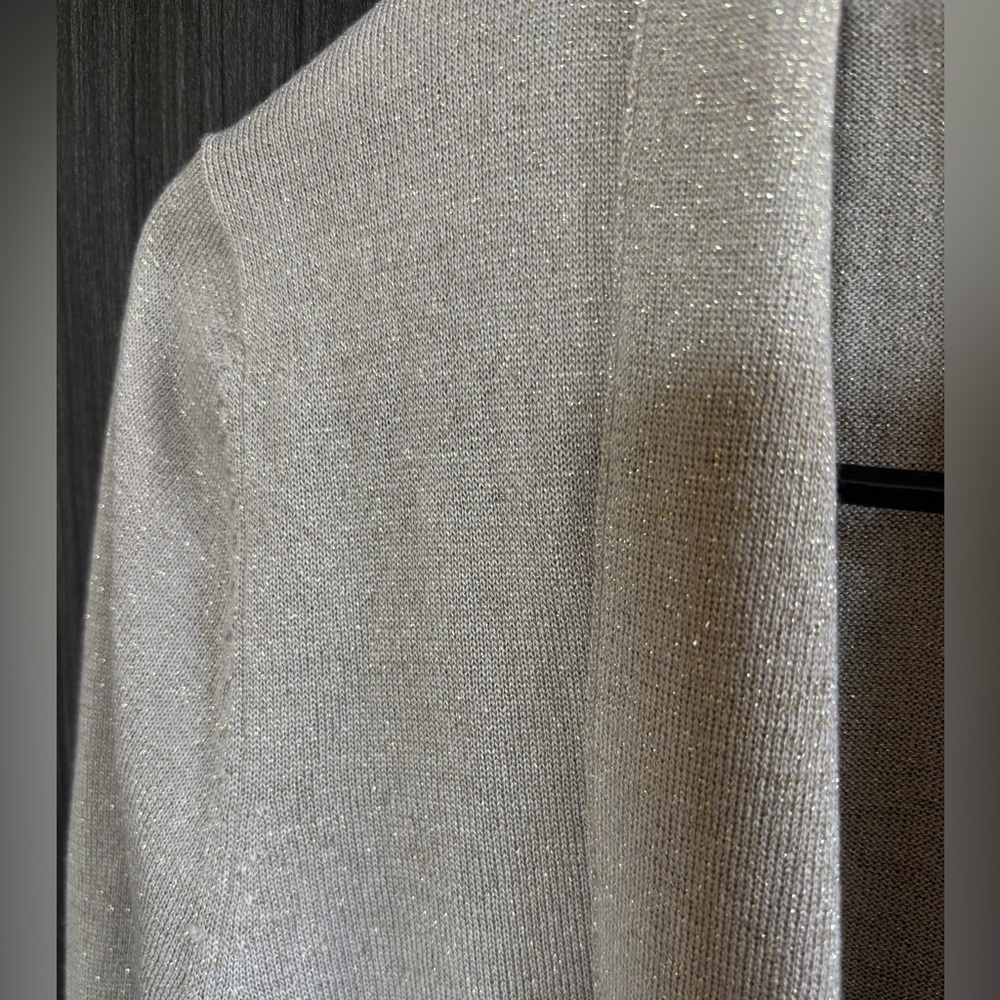 Calvin Klein Glitter Shrug Cardigan - Picture 5 of 7